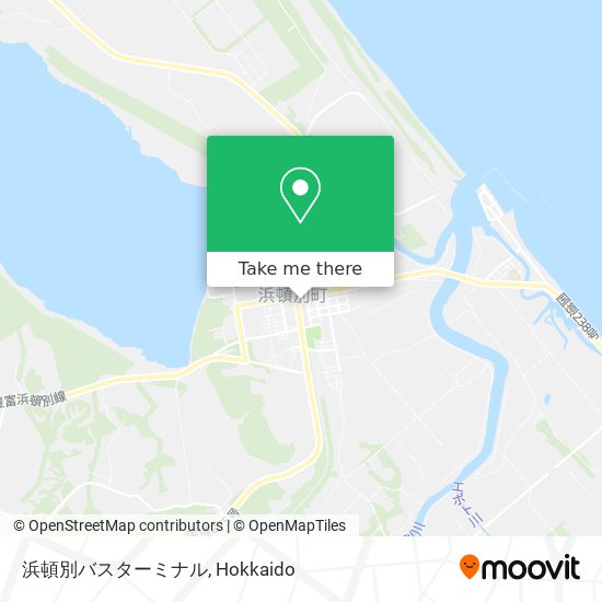 浜頓別バスターミナル map