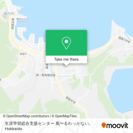 生涯学習総合支援センター 風〜るわっかない map