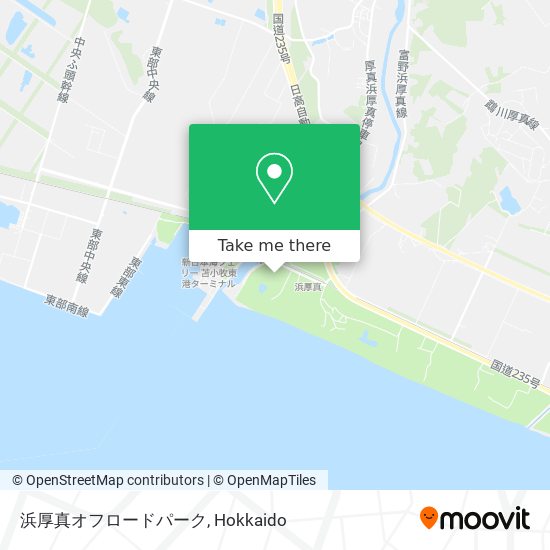 浜厚真オフロードパーク map