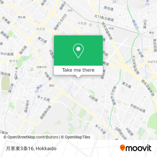 月寒東3条16 map