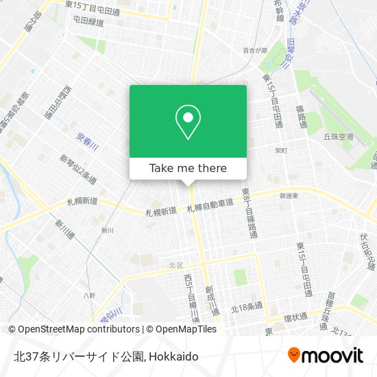 北37条リバーサイド公園 map