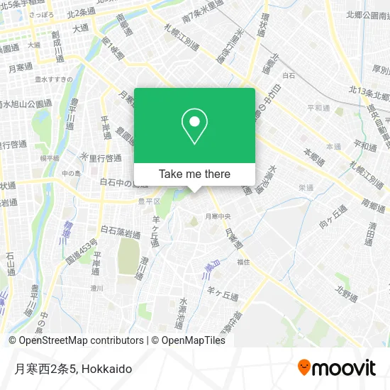 Tsukisamu West 2-5 map