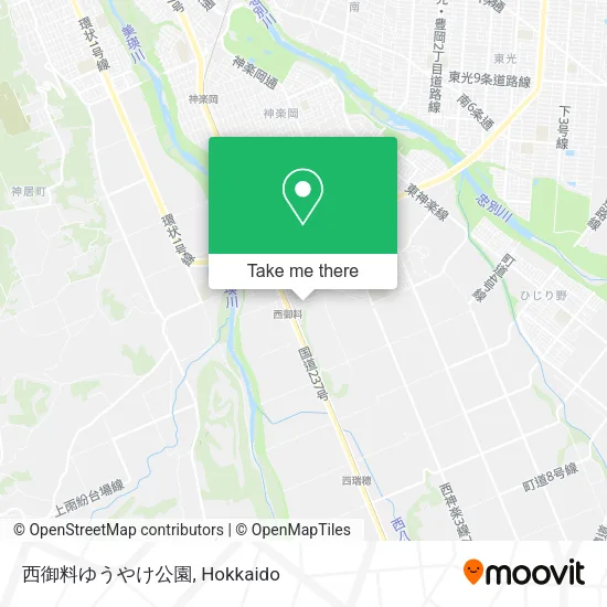 西御料ゆうやけ公園 map