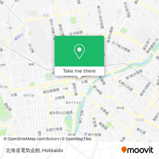 北海道電気会館 map
