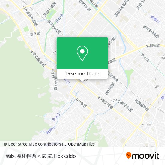 勤医協札幌西区病院 map