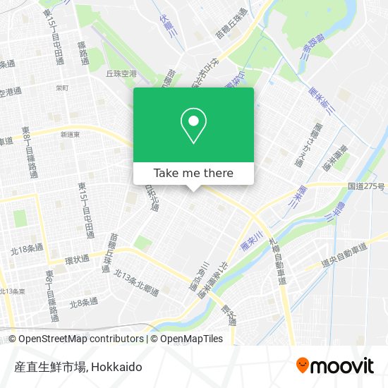 産直生鮮市場 map