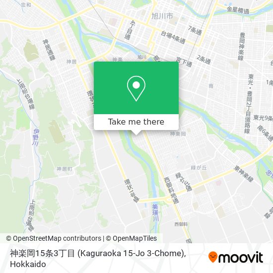 神楽岡15条3丁目 (Kaguraoka 15-Jo 3-Chome) map
