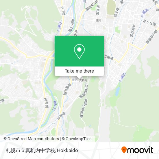 札幌市立真駒内中学校 map