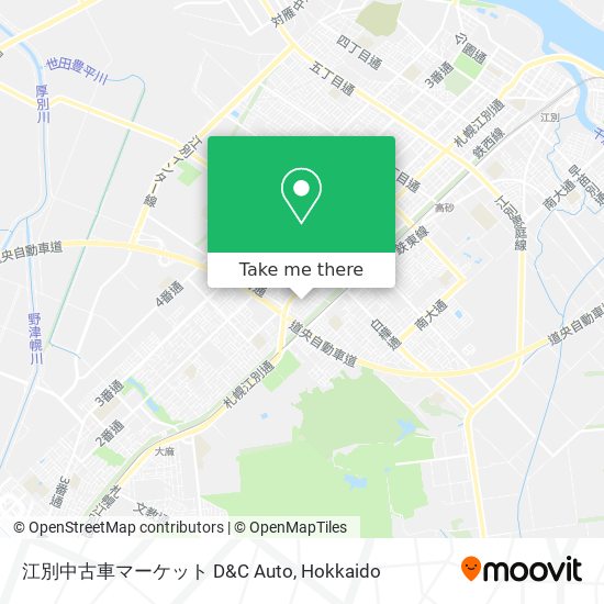 How To Get To 江別中古車マーケット D C Auto In 江別市 By Bus