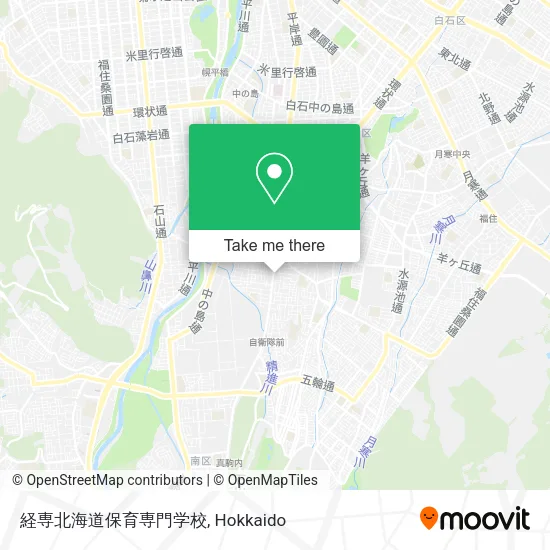 経専北海道保育専門学校 map