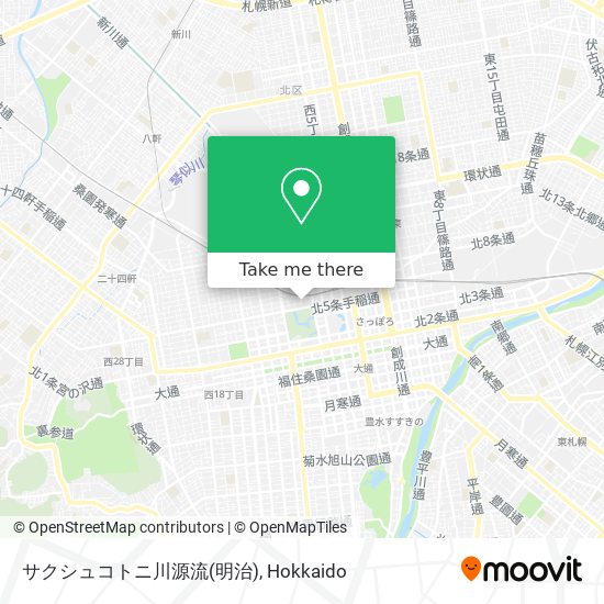 サクシュコトニ川源流(明治) map