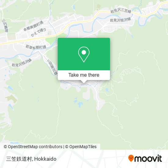 三笠鉄道村 map