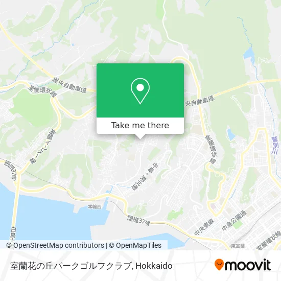 Muroran Flower Hill Park Golf Club map
