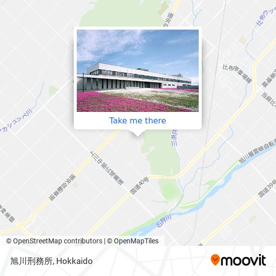 旭川刑務所 map