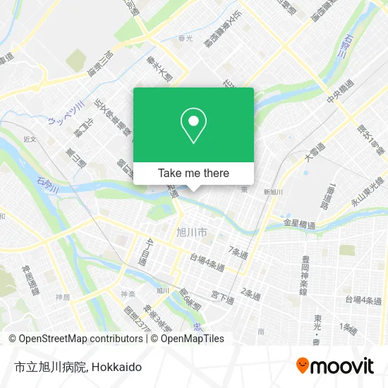 市立旭川病院 map