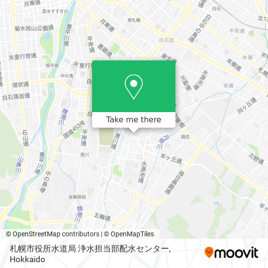 札幌市役所水道局 浄水担当部配水センター map