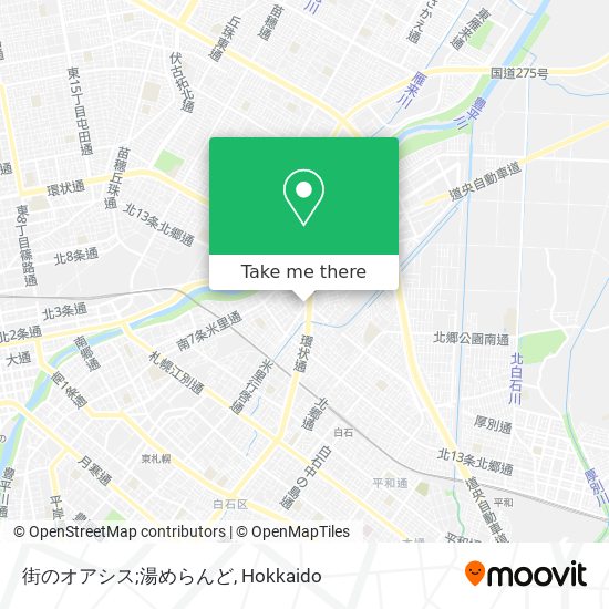 街のオアシス;湯めらんど map