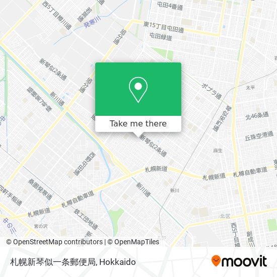 札幌新琴似一条郵便局 map