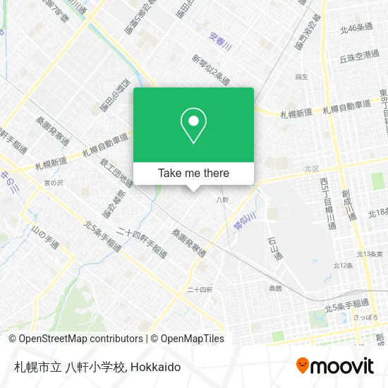 札幌市立 八軒小学校 map