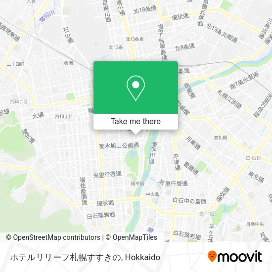 ホテルリリーフ札幌すすきの map