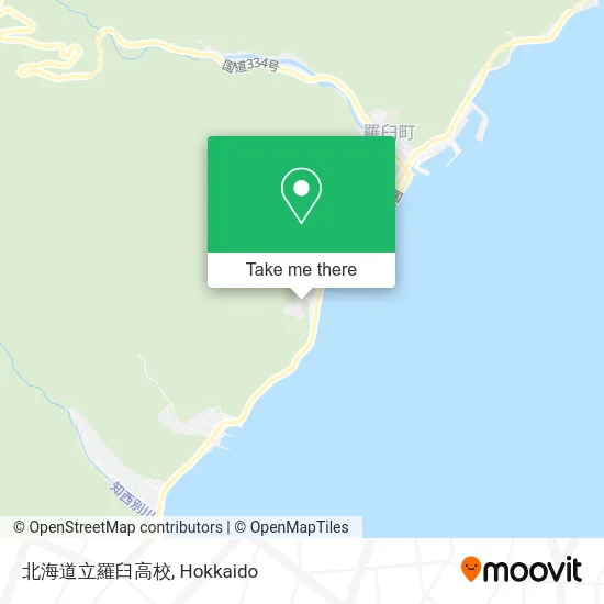 北海道立羅臼高校 map