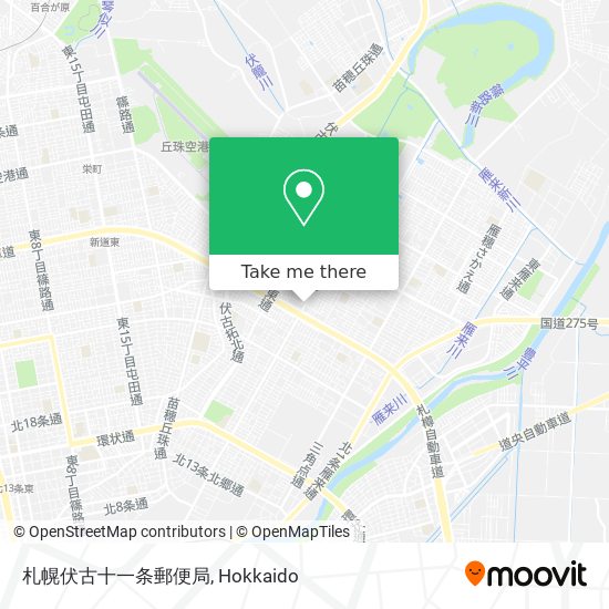 札幌伏古十一条郵便局 map