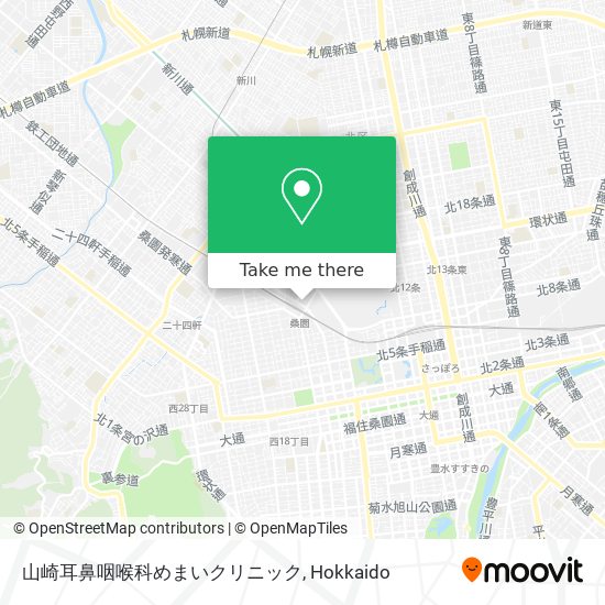 How To Get To 山崎耳鼻咽喉科めまいクリニック In 札幌市 By Bus