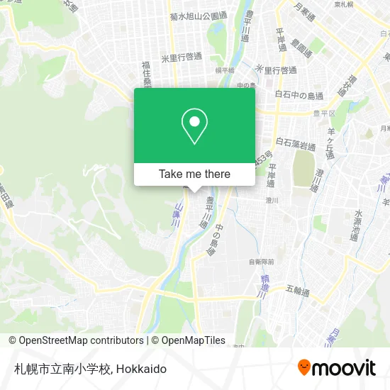 札幌市立南小学校 map