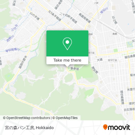 宮の森パン工房 map