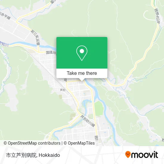 Ashibetsu City Hospital map