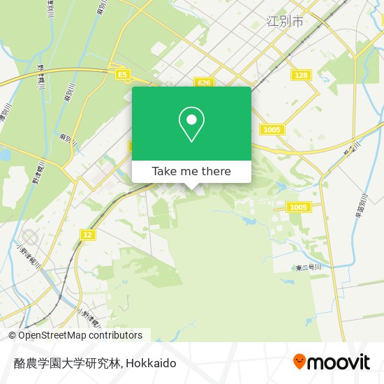 How To Get To 酪農学園大学研究林 In 江別市 By Bus Moovit