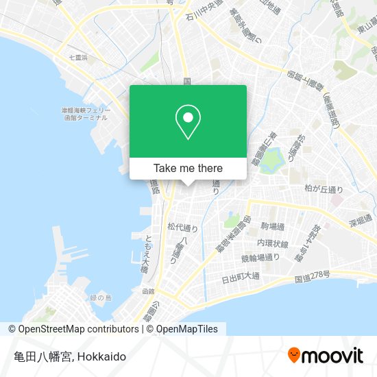 亀田八幡宮 map