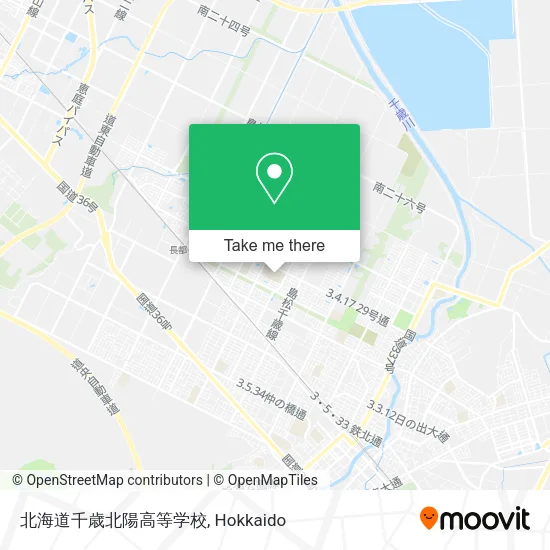 北海道千歳北陽高等学校 map