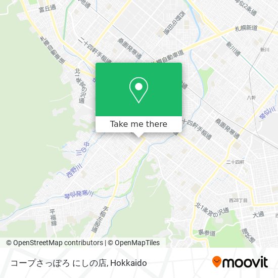 コープさっぽろ にしの店 map