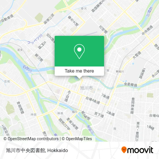 旭川市中央図書館 map