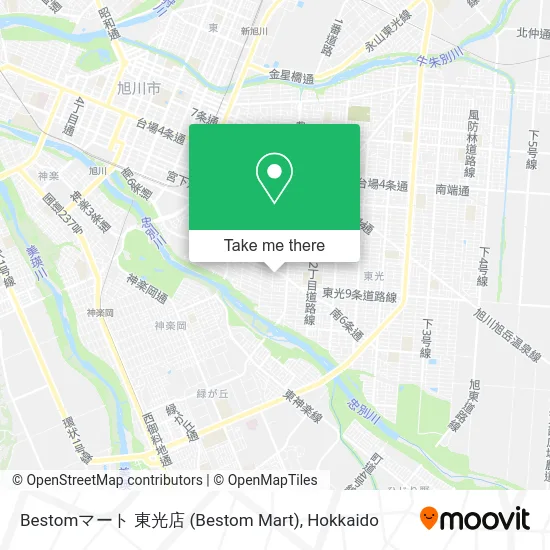 Bestom Mart Toko Branch map