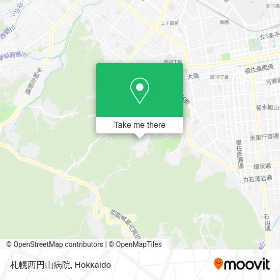 札幌西円山病院 map