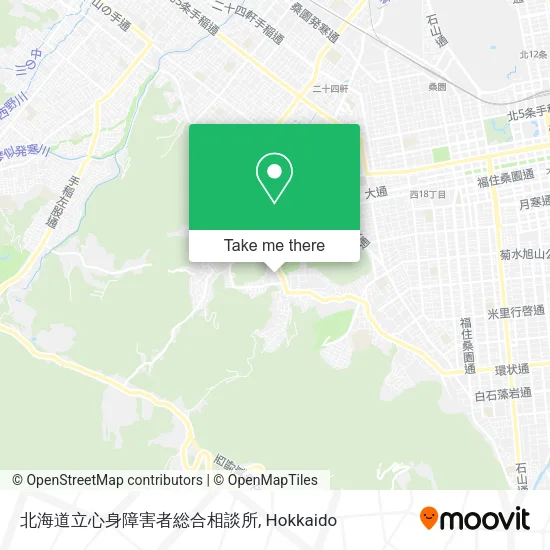 北海道立心身障害者総合相談所 map