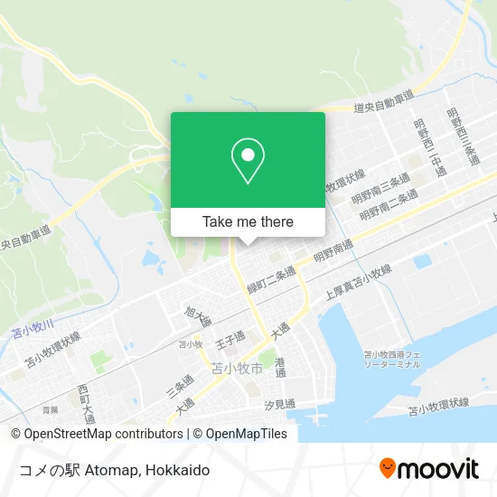 コメの駅 Atomap map