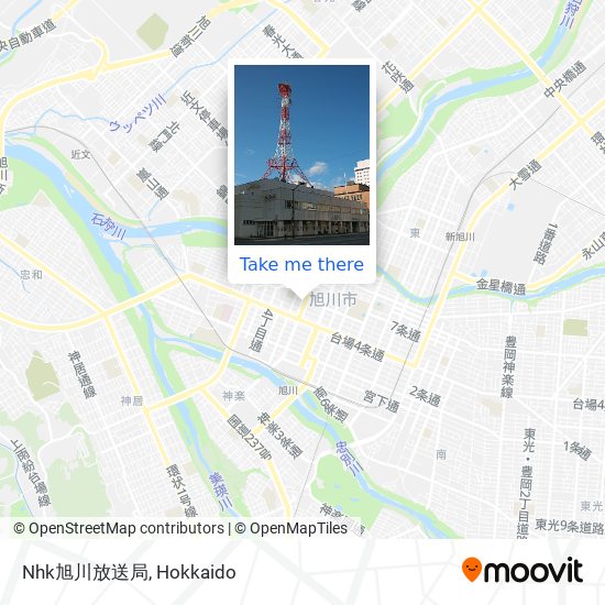 Nhk旭川放送局 map