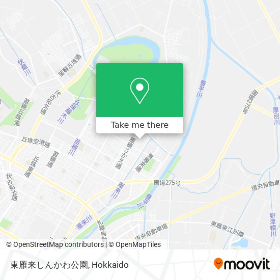 東雁来しんかわ公園 map