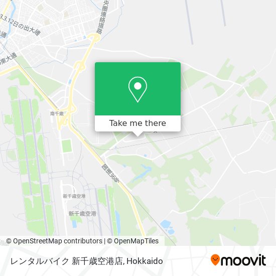 レンタルバイク 新千歳空港店 map