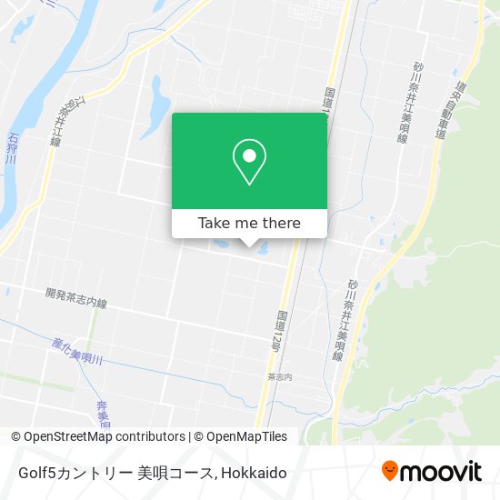 Golf5カントリー 美唄コース map