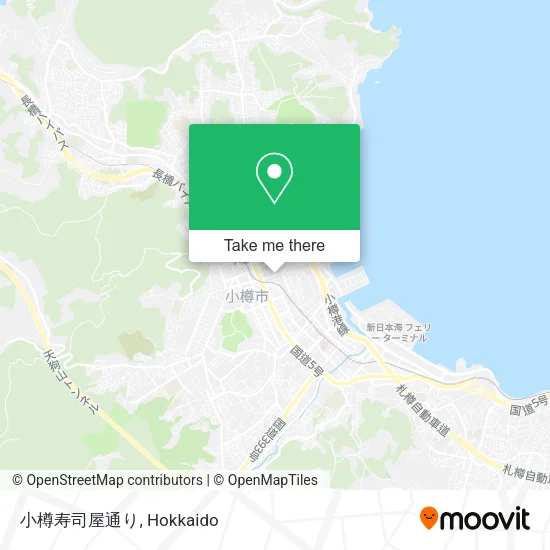 小樽寿司屋通り map