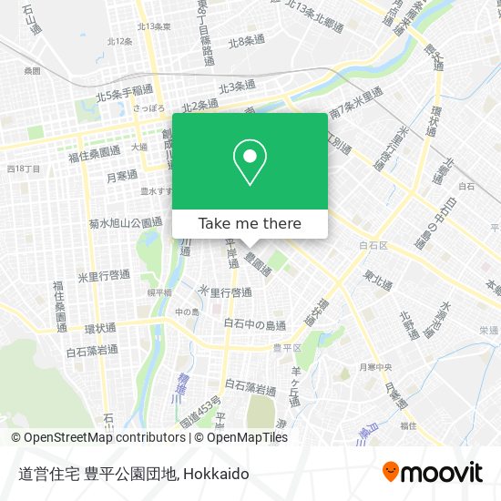 道営住宅 豊平公園団地 map