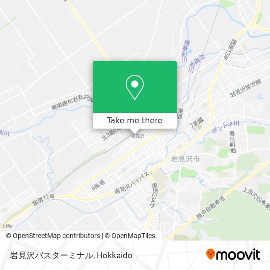 岩見沢バスターミナル map