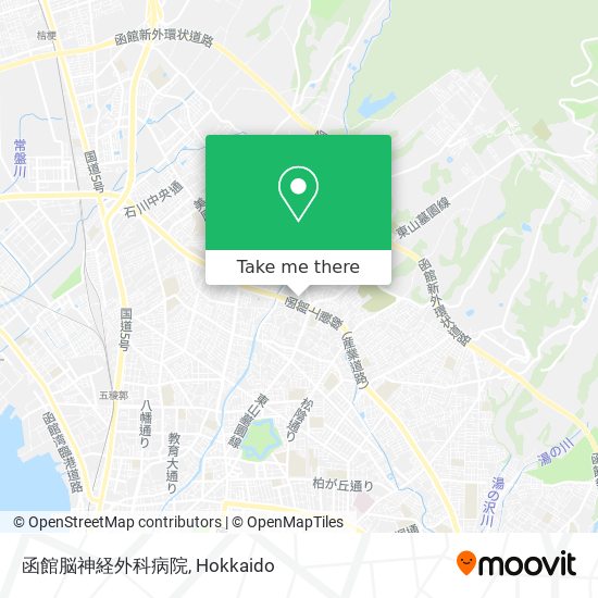函館脳神経外科病院 map