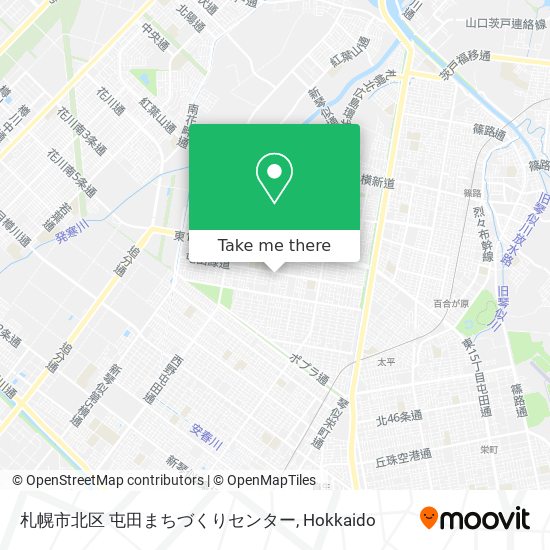 札幌市北区 屯田まちづくりセンター map