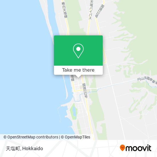 天塩町 map