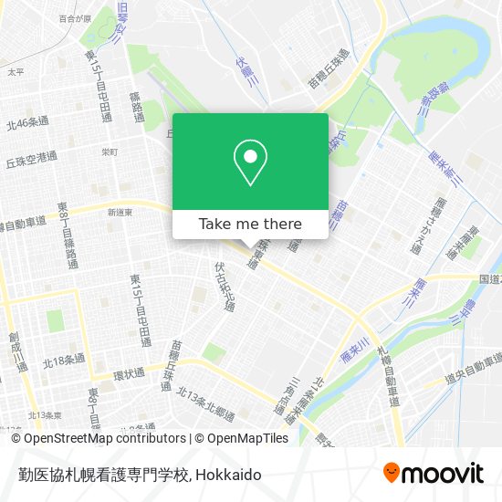 勤医協札幌看護専門学校 map